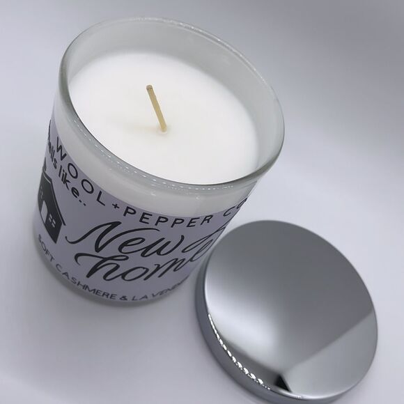 NWT Wool + Pepper Co. NEW HOME Soy Candle - Soft Cashmere & Lavender - Picture 4 of 4